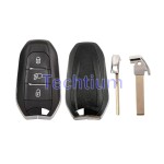 HU83/407 blade Light button (Old style) 3 tombol remote key shell untuk Citroen,Peugeot,DS